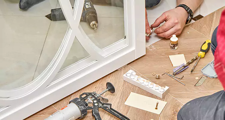 Interior Patio Door Casing Repair in Plantation, FL