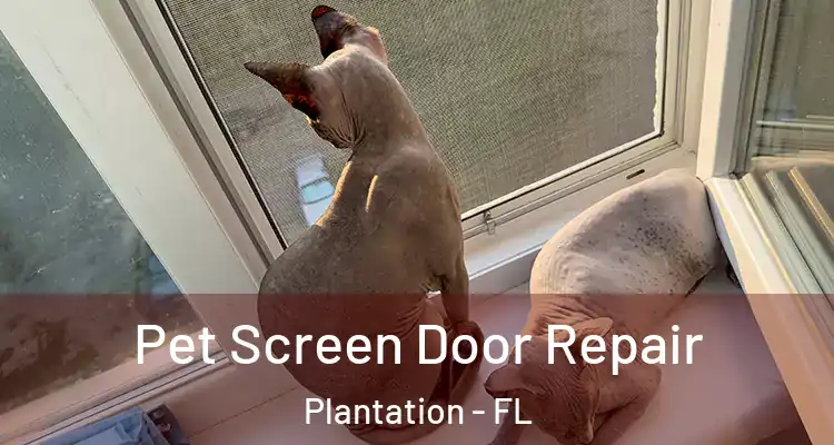  Pet Screen Door Repair Plantation - FL